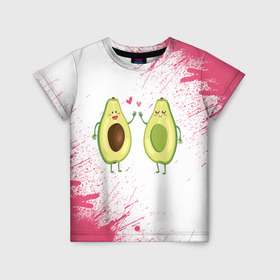 Детская футболка 3D с принтом Авокадо в Белгороде, 100% гипоаллергенный полиэфир | прямой крой, круглый вырез горловины, длина до линии бедер, чуть спущенное плечо, ткань немного тянется | Тематика изображения на принте: авокадо | веган | еда блогеров | мемы | минимализм | прикольные картинки | прикольные надписи | растение | смешное авокадо | фрукт