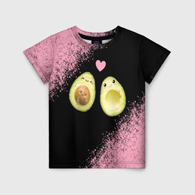 Детская футболка 3D с принтом Авокадо в Белгороде, 100% гипоаллергенный полиэфир | прямой крой, круглый вырез горловины, длина до линии бедер, чуть спущенное плечо, ткань немного тянется | авокадо | веган | еда блогеров | мемы | минимализм | прикольные картинки | прикольные надписи | растение | смешное авокадо | фрукт