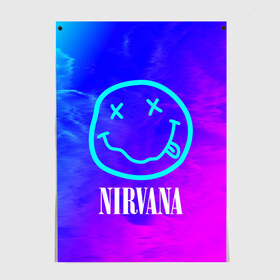 Постер с принтом NIRVANA / НИРВАНА в Белгороде, 100% бумага
 | бумага, плотность 150 мг. Матовая, но за счет высокого коэффициента гладкости имеет небольшой блеск и дает на свету блики, но в отличии от глянцевой бумаги не покрыта лаком | band | cobain | face | kurt | logo | music | nirvana | rock | rocknroll | группа | кобейн | курт | лого | логотип | музыка | музыкальная | нирвана | рожица | рок | рокнролл | символ