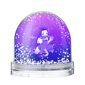 Снежный шар с принтом Nezuko в Белгороде, Пластик | Изображение внутри шара печатается на глянцевой фотобумаге с двух сторон | kamado | kimetsu no yaiba | nezuko | камадо | незуко