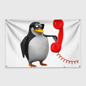 Флаг-баннер с принтом Ало это пожарная? - мем в Белгороде, 100% полиэстер | размер 67 х 109 см, плотность ткани — 95 г/м2; по краям флага есть четыре люверса для крепления | meme | memes | ало это пожарная | мем пингвин | мемы | пингвин