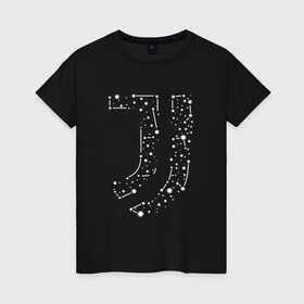 Женская футболка хлопок с принтом Juventus | All Stars (2021/22) в Белгороде, 100% хлопок | прямой крой, круглый вырез горловины, длина до линии бедер, слегка спущенное плечо | 0x000000123 | juve | juventus | ronaldo | юве | ювентус