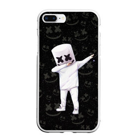 Чехол для iPhone 7Plus/8 Plus матовый с принтом MARSHMELLO в Белгороде, Силикон | Область печати: задняя сторона чехла, без боковых панелей | dj | marshmello | marshmellow | usa | америка | клуб | клубная музыка | мармело | маршмелло | маршмеллоу | музыка | музыкант