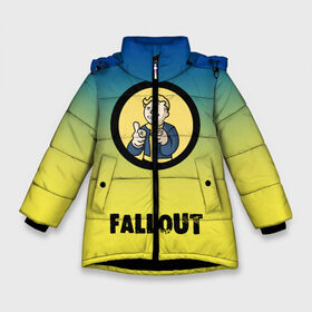 Зимняя куртка для девочек 3D с принтом Fallout Фоллаут в Белгороде, ткань верха — 100% полиэстер; подклад — 100% полиэстер, утеплитель — 100% полиэстер. | длина ниже бедра, удлиненная спинка, воротник стойка и отстегивающийся капюшон. Есть боковые карманы с листочкой на кнопках, утяжки по низу изделия и внутренний карман на молнии. 

Предусмотрены светоотражающий принт на спинке, радужный светоотражающий элемент на пуллере молнии и на резинке для утяжки. | boy | fallout | new vegas | nuka cola | апокалипсис | бандиты | вегас | война | градиент | девочкам | детям | игра | логотипы игр | мальчикам | оружие | парни | пистолеты | подростковые | постапокалипсис | убежище