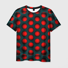 Мужская футболка 3D с принтом Кошмар Трипофоба в Белгороде, 100% полиэфир | прямой крой, круглый вырез горловины, длина до линии бедер | абстракция | геометрия | карбон | кластерные отверстия | кластеры | отверстия | соты | текстура | трипофоб | трипофобия