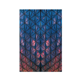 Обложка для паспорта матовая кожа с принтом Геометрический принт в Белгороде, натуральная матовая кожа | размер 19,3 х 13,7 см; прозрачные пластиковые крепления | абстракция | геометрия | кубы | линии | симметрия