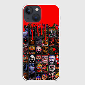 Чехол для iPhone 13 mini с принтом Five Nights At Freddys в Белгороде,  |  | 5 ночей | 5 ночей с фредди | 5 ночей с фреди | five nights at freddys | fnaf | foxy | аниматроники | игра | компьютерная игра | пять ночей с фредди | фокси | фредди | фреди | чика