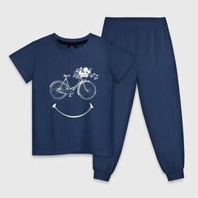 Детская пижама хлопок с принтом Велоулыбка в Белгороде, 100% хлопок |  брюки и футболка прямого кроя, без карманов, на брюках мягкая резинка на поясе и по низу штанин
 | вело | велосипед | велосипедное | кататься | настроение | спорт | туризм | улыбка | хобби