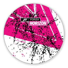 Коврик для мышки круглый с принтом Forza Horizon в Белгороде, резина и полиэстер | круглая форма, изображение наносится на всю лицевую часть | fh4 | forza | games | horizon | playground | авто | гонки | горизонт | машины | сила | фестиваль | форза | хоризон