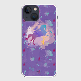 Чехол для iPhone 13 mini с принтом Мулан на лошаде в Белгороде,  |  | mulan | mushu | дракон | китай | лошадь | мулан | мушу | цветение