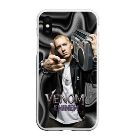 Чехол для iPhone XS Max матовый с принтом Eminem-Venom в Белгороде, Силикон | Область печати: задняя сторона чехла, без боковых панелей | eminem | rap | venom eminem | рэп | хип хоп | эминем