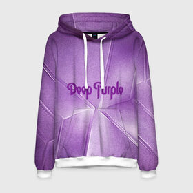 Мужская толстовка 3D с принтом Deep Purple в Белгороде, 100% полиэстер | двухслойный капюшон со шнурком для регулировки, мягкие манжеты на рукавах и по низу толстовки, спереди карман-кенгуру с мягким внутренним слоем. | deep | logo | purple | rock | whoosh | группа | знаменитости | лого | надпись | рок | текст