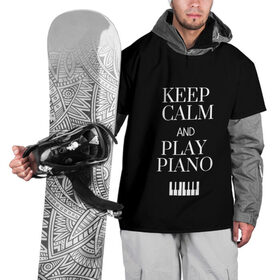 Накидка на куртку 3D с принтом Keep calm and play piano в Белгороде, 100% полиэстер |  | Тематика изображения на принте: keep calm and play piano | piano | клавиши | музыка | музыкант | пианисты | фортепиано