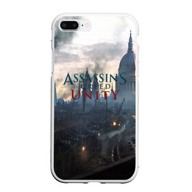 Чехол для iPhone 7Plus/8 Plus матовый с принтом Assassin’s Creed Unity в Белгороде, Силикон | Область печати: задняя сторона чехла, без боковых панелей | black flag | brotherhood | chronicles | creed | game | origins | revelations | rogue | syndicate | unity | valhalla | альтаир | ассасин | игры | кинжал | пираты