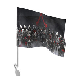 Флаг для автомобиля с принтом Assassin’s Creed Syndicate в Белгороде, 100% полиэстер | Размер: 30*21 см | black flag | brotherhood | chronicles | creed | game | origins | revelations | rogue | syndicate | unity | valhalla | альтаир | ассасин | игры | кинжал | пираты