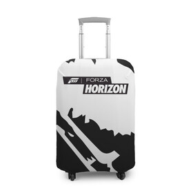 Чехол для чемодана 3D с принтом Forza Horizon в Белгороде, 86% полиэфир, 14% спандекс | двустороннее нанесение принта, прорези для ручек и колес | fh4 | forza | games | horizon | playground | авто | гонки | горизонт | машины | сила | фестиваль | форза | хоризон