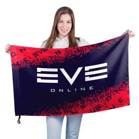 Флаг 3D с принтом EVE ONLINE / ИВ ОНЛАЙН в Белгороде, 100% полиэстер | плотность ткани — 95 г/м2, размер — 67 х 109 см. Принт наносится с одной стороны | echo | echoes | eve | game | games | logo | online | space | ев онлайн | ев эхо | еве | ив онлайн | ив эхо | игра | игры | космос | лого | логотип | логотипы | онлайн | символ | символы | эхо | эхос
