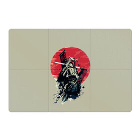 Магнитный плакат 3Х2 с принтом Samurai man в Белгороде, Полимерный материал с магнитным слоем | 6 деталей размером 9*9 см | бамбук | катана | сакура | самурай | япония