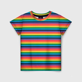 Детская футболка 3D с принтом Радужный флаг в Белгороде, 100% гипоаллергенный полиэфир | прямой крой, круглый вырез горловины, длина до линии бедер, чуть спущенное плечо, ткань немного тянется | Тематика изображения на принте: pride | rainbow | tiktok | мем | оля тыква | подсяду | прайд | привет | привет я подсяду | радуга | радужный флаг | тик ток | тикток | феминизм | феминитивы | я подсяду