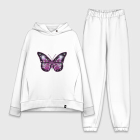Женский костюм хлопок Oversize с принтом бабочка в Белгороде,  |  | бабочка | бабочка с распахнутыми крыльями | большая большая | большие крылья | крылья | лето | насекомое.