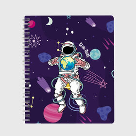 Тетрадь с принтом Elon Musk в Белгороде, 100% бумага | 48 листов, плотность листов — 60 г/м2, плотность картонной обложки — 250 г/м2. Листы скреплены сбоку удобной пружинной спиралью. Уголки страниц и обложки скругленные. Цвет линий — светло-серый
 | astronaut | celebrity | cosmonaut | cosmos | genius | gloves | planet | space | spacesuit | гений | знаменитость | космонавт | космос | перчатки | планета | скафандр