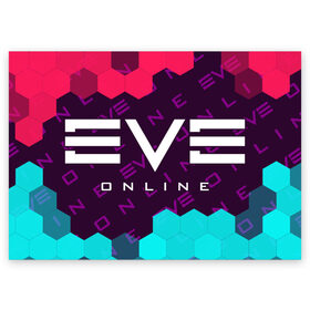 Поздравительная открытка с принтом EVE ONLINE / ИВ ОНЛАЙН в Белгороде, 100% бумага | плотность бумаги 280 г/м2, матовая, на обратной стороне линовка и место для марки
 | echo | echoes | eve | game | games | logo | online | space | ев онлайн | ев эхо | еве | ив онлайн | ив эхо | игра | игры | космос | лого | логотип | логотипы | онлайн | символ | символы | эхо | эхос