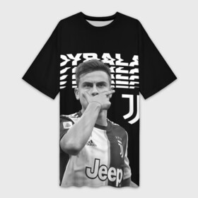 Платье-футболка 3D с принтом Paulo Dybala в Белгороде,  |  | дибала | знаменитости | пауло дибала | футболист | ювентус