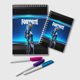 Блокнот с принтом FORTNITE в Белгороде, 100% бумага | 48 листов, плотность листов — 60 г/м2, плотность картонной обложки — 250 г/м2. Листы скреплены удобной пружинной спиралью. Цвет линий — светло-серый
 | Тематика изображения на принте: 2019 | battle royale | chapter 2 | epic games | fortnite | game | season x | zombie | зомби | фортнайт