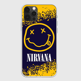 Чехол для iPhone 12 Pro Max с принтом NIRVANA НИРВАНА в Белгороде, Силикон |  | band | cobain | face | kurt | logo | music | nirvana | rock | rocknroll | группа | кобейн | курт | лого | логотип | музыка | музыкальная | нирвана | рожица | рок | рокнролл | символ