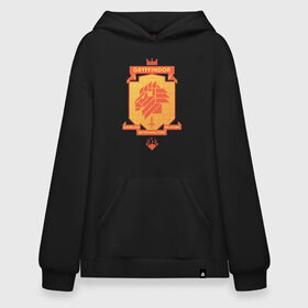 Худи SuperOversize хлопок с принтом Gryffindor в Белгороде, 70% хлопок, 30% полиэстер, мягкий начес внутри | карман-кенгуру, эластичная резинка на манжетах и по нижней кромке, двухслойный капюшон
 | gryffindor | harry potter | vdzabma | гарри поттер | гриффиндор