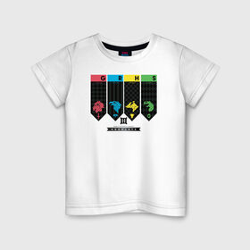 Детская футболка хлопок с принтом Hogwarts в Белгороде, 100% хлопок | круглый вырез горловины, полуприлегающий силуэт, длина до линии бедер | harry potter | hogwarts | vdzabma | гарри поттер | хогвартс