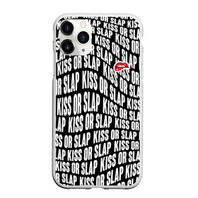 Чехол для iPhone 11 Pro Max матовый с принтом Kiss or slap в Белгороде, Силикон |  | blogger | xbloggers | xhouse | блогер | блогеры