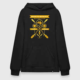 Худи SuperOversize хлопок с принтом Hufflepuff Quidditch Team в Белгороде, 70% хлопок, 30% полиэстер, мягкий начес внутри | карман-кенгуру, эластичная резинка на манжетах и по нижней кромке, двухслойный капюшон
 | harry potter | hufflepuff | quidditch | vdzabma | гарри поттер | квиддич | пуффендуй | хаффлпафф