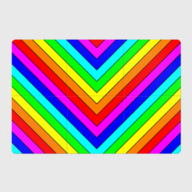 Магнитный плакат 3Х2 с принтом Rainbow Stripes в Белгороде, Полимерный материал с магнитным слоем | 6 деталей размером 9*9 см | geometry | gradient | neon | геометрические | градиент | детям | кислота | кислотный | конус | красочный | линии | неоновые | пирамида | полоска | полосы | радуга | радужный | разноцветные | сочный | треугольники
