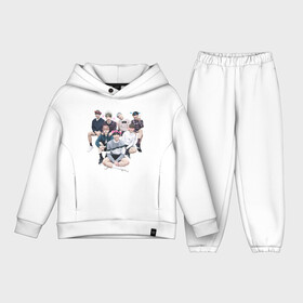 Детский костюм хлопок Oversize с принтом BTS в Белгороде,  |  | bangtan boys | bangtan sonyeondan | beyond the scene | bt21 | bts | bulletproof boy scouts | chibi | j hope | jimin | jin | jungkook | k pop | kpop | rm | suga | v | ви | джей хоуп | джонгук | к поп | кпоп | сюга | чиби | чимин | чин