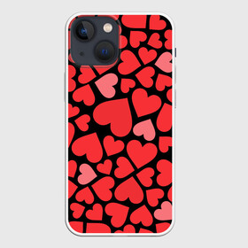 Чехол для iPhone 13 mini с принтом Сердца в Белгороде,  |  | i love you | love | любовь | сердечки | сердца | чувства | я тебя люблю