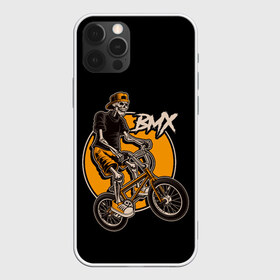 Чехол для iPhone 12 Pro Max с принтом BMX в Белгороде, Силикон |  | Тематика изображения на принте: bicycle | bmx | skull | sport | x games | велик | велосипед | велоспорт | скелет | череп | экстремальный спорт