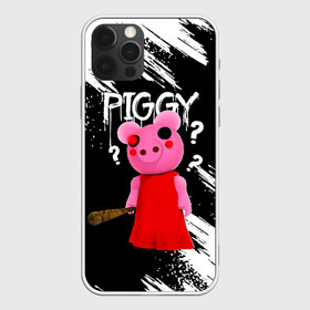 Чехол для iPhone 12 Pro с принтом ROBLOX PIGGY - СВИНКА ПИГГИ в Белгороде, силикон | область печати: задняя сторона чехла, без боковых панелей | pig | piggy | roblox | игра | компьютерная игра | логотип | онлайн | онлайн игра | пигги | поросенок | роблакс | роблокс | свинка | свинья