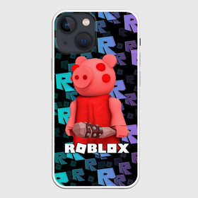 Чехол для iPhone 13 mini с принтом ROBLOX PIGGY   СВИНКА ПИГГИ в Белгороде,  |  | pig | piggy | roblox | игра | компьютерная игра | логотип | онлайн | онлайн игра | пигги | поросенок | роблакс | роблокс | свинка | свинья