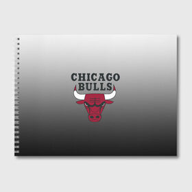 Альбом для рисования с принтом JORDAN CHICAGO BULLS в Белгороде, 100% бумага
 | матовая бумага, плотность 200 мг. | Тематика изображения на принте: basketball | jordan | michael | michael jordan | баскетбол | джордан | майкл | стиль