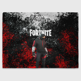 Плед 3D с принтом IKONIK FORTNITE в Белгороде, 100% полиэстер | закругленные углы, все края обработаны. Ткань не мнется и не растягивается | 2019 | battle royale | chapter 2 | epic games | fortnite | game | season x | zombie | зомби | фортнайт