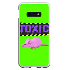 Чехол для Samsung S10E с принтом Toxic в Белгороде, Силикон | Область печати: задняя сторона чехла, без боковых панелей | Тематика изображения на принте: animals | rat | toxic | животные | крыса | токсик