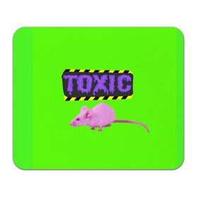 Коврик для мышки прямоугольный с принтом Toxic в Белгороде, натуральный каучук | размер 230 х 185 мм; запечатка лицевой стороны | animals | rat | toxic | животные | крыса | токсик