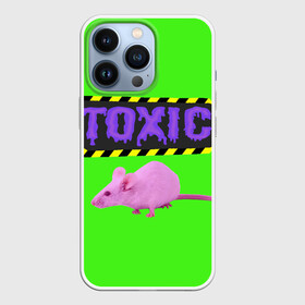 Чехол для iPhone 13 Pro с принтом Toxic в Белгороде,  |  | animals | rat | toxic | животные | крыса | токсик