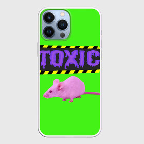 Чехол для iPhone 13 Pro Max с принтом Toxic в Белгороде,  |  | animals | rat | toxic | животные | крыса | токсик