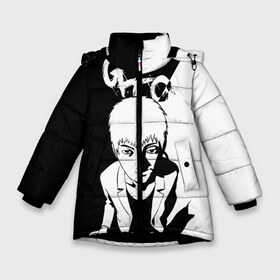 Зимняя куртка для девочек 3D с принтом Great Teacher Onizuka в Белгороде, ткань верха — 100% полиэстер; подклад — 100% полиэстер, утеплитель — 100% полиэстер. | длина ниже бедра, удлиненная спинка, воротник стойка и отстегивающийся капюшон. Есть боковые карманы с листочкой на кнопках, утяжки по низу изделия и внутренний карман на молнии. 

Предусмотрены светоотражающий принт на спинке, радужный светоотражающий элемент на пуллере молнии и на резинке для утяжки. | Тематика изображения на принте: anime | great teacher | gto | oldschool anime | onizuka | аниме | аниме гто | анимэ | грейт тичер | гто | крутой учитель | крутой учитель онидзука | онидзука | онизука | старое аниме