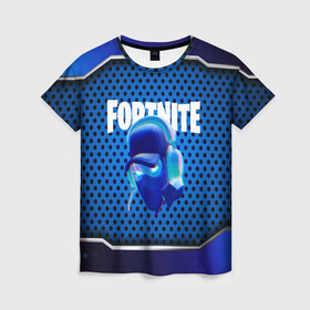 Женская футболка 3D с принтом FORTNITE NINJA в Белгороде, 100% полиэфир ( синтетическое хлопкоподобное полотно) | прямой крой, круглый вырез горловины, длина до линии бедер | 2019 | battle royale | chapter 2 | epic games | fortnite | game | season x | zombie | зомби | фортнайт