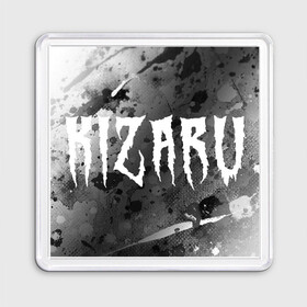 Магнит 55*55 с принтом KIZARU / КИЗАРУ в Белгороде, Пластик | Размер: 65*65 мм; Размер печати: 55*55 мм | Тематика изображения на принте: family | haunted | kizaru | logo | music | rap | rapper | кизару | лого | логотип | логотипы | музыка | рэп | рэпер | рэперы | символ | символы | фэмили | хантед