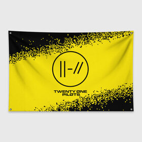 Флаг-баннер с принтом TWENTY ONE PILOTS / 21 PILOTS в Белгороде, 100% полиэстер | размер 67 х 109 см, плотность ткани — 95 г/м2; по краям флага есть четыре люверса для крепления | logo | music | one | pilots | rock | symbol | top | twenty | twentyonepilots | ван | группа | лого | логотип | логотипы | музыка | пилотс | рок | символ | символы | твенти | топ
