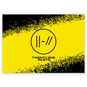 Поздравительная открытка с принтом TWENTY ONE PILOTS / 21 PILOTS в Белгороде, 100% бумага | плотность бумаги 280 г/м2, матовая, на обратной стороне линовка и место для марки
 | logo | music | one | pilots | rock | symbol | top | twenty | twentyonepilots | ван | группа | лого | логотип | логотипы | музыка | пилотс | рок | символ | символы | твенти | топ